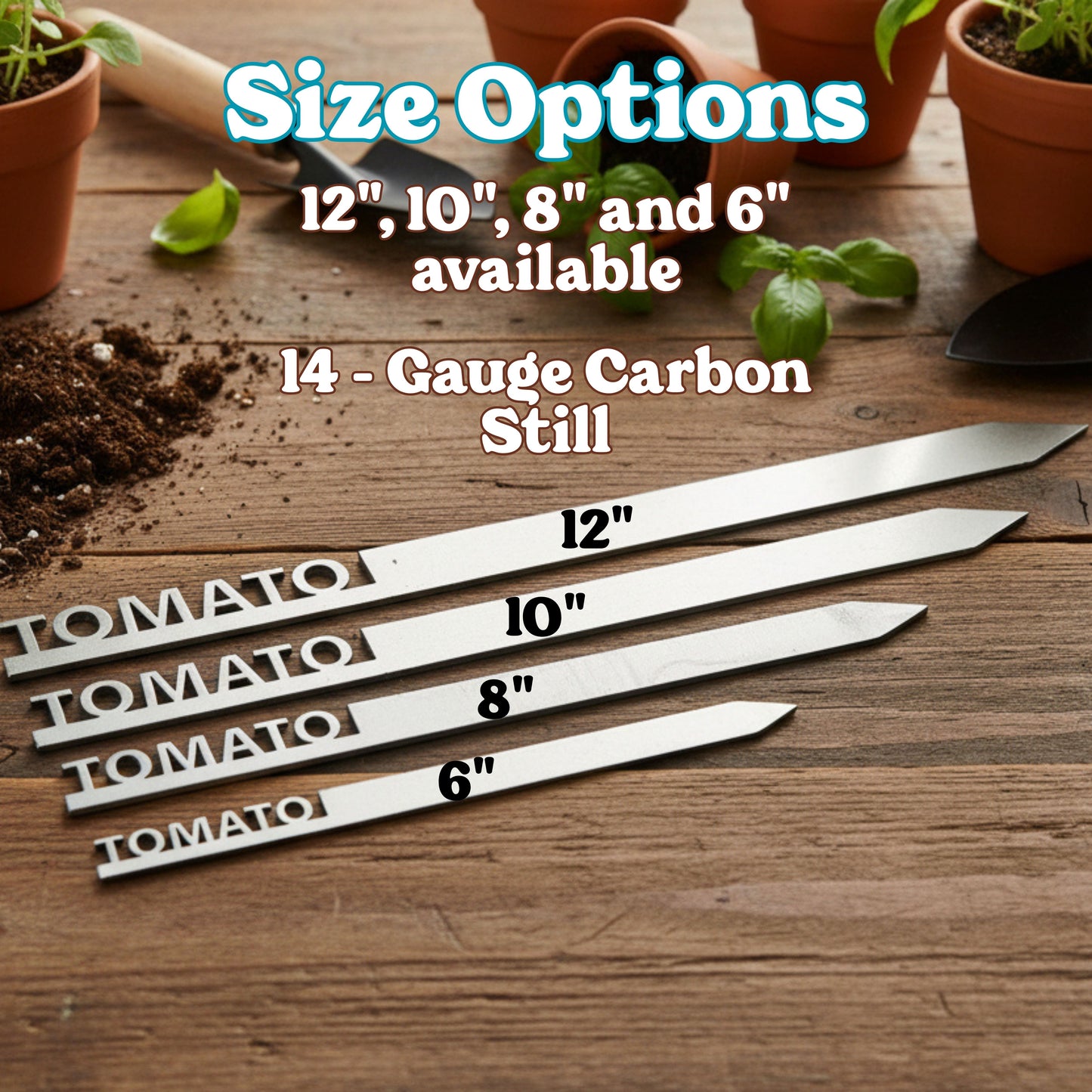Fruit Stake Labels – Metal Garden Plant Markers