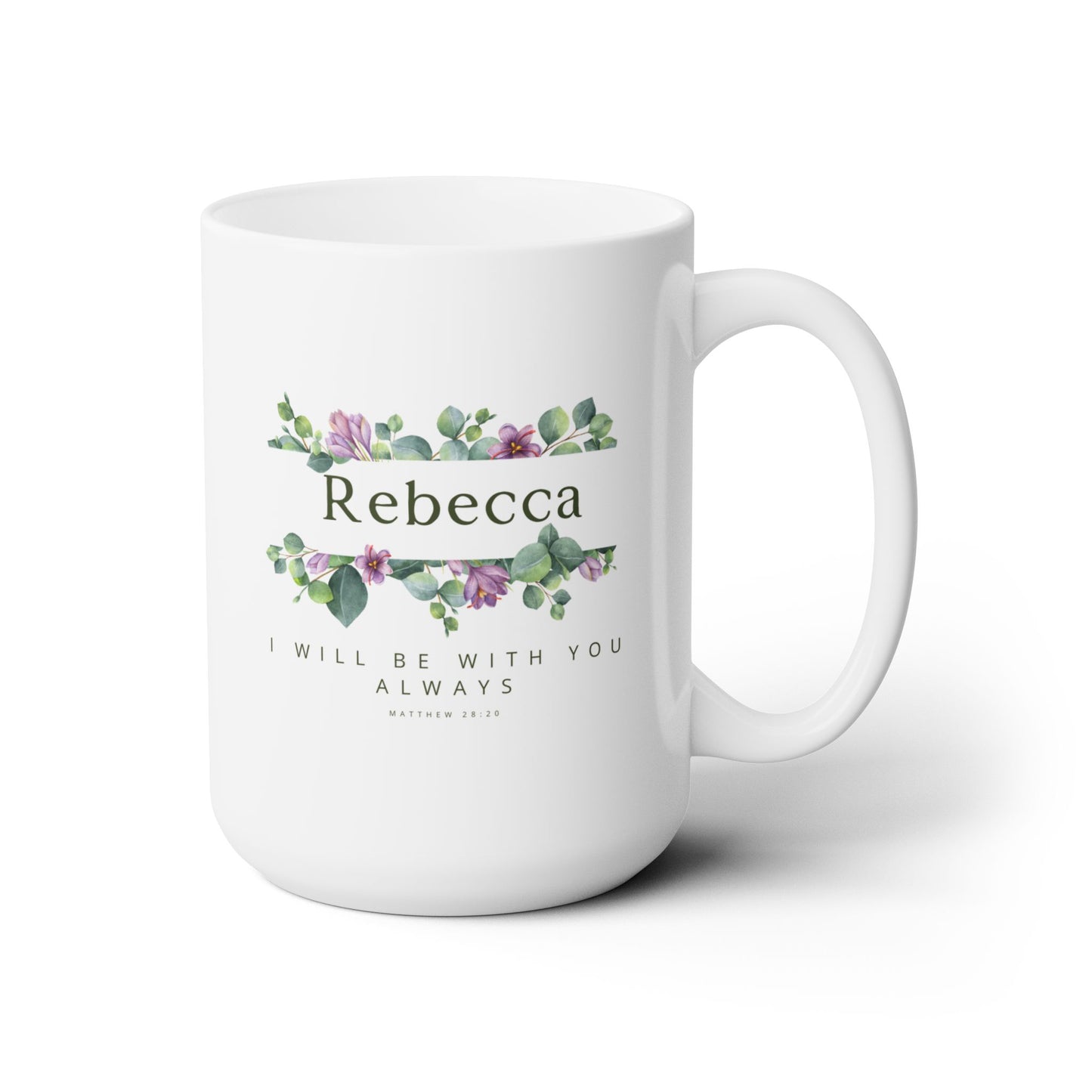 Personalized name Coffee mug. Floral mug, Faith mugs, Bible verse mugs, Custom name gifts, Cristian mug, Inspirational gifts, mugs for her.