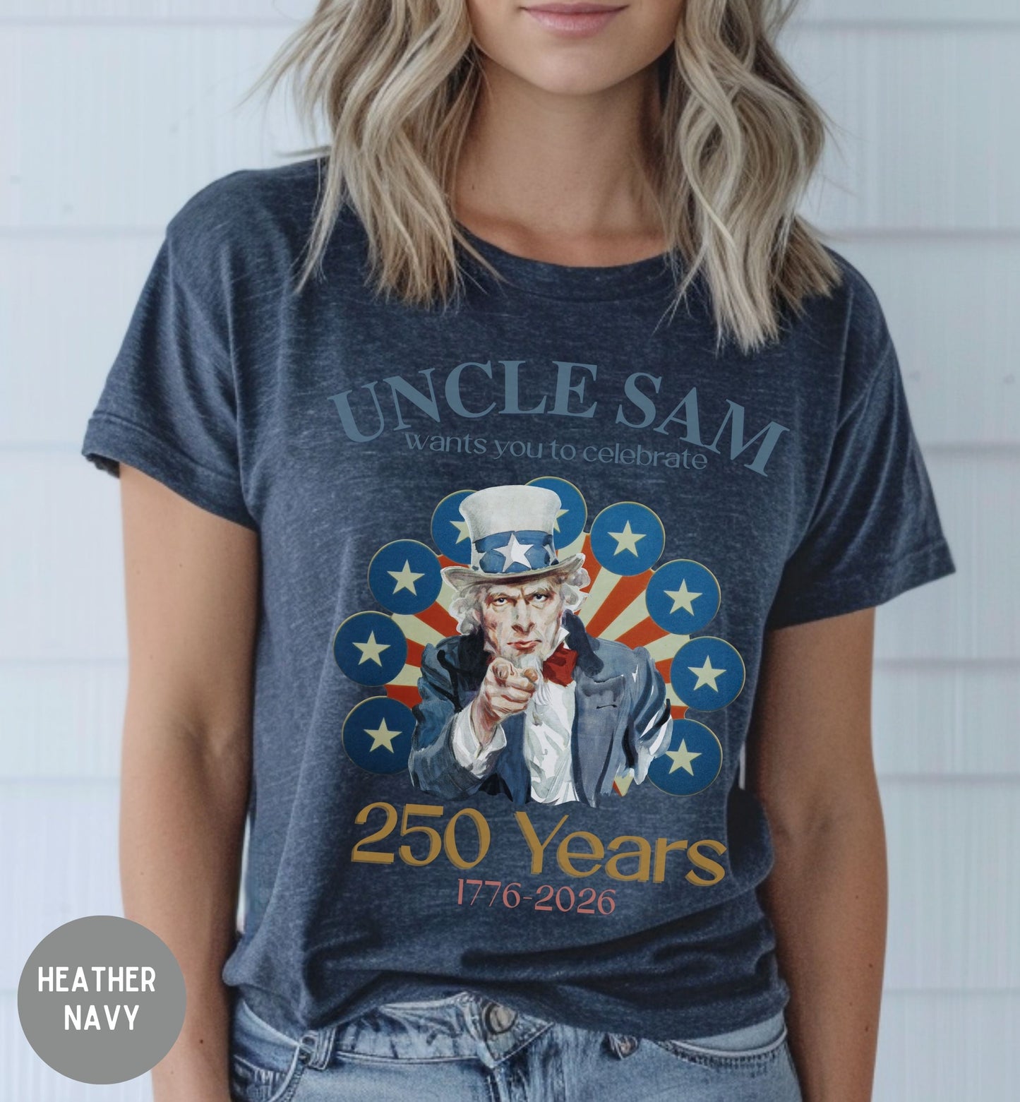 Uncle Sam 250 Years Shirt, 1776-2026 America Anniversary Tee, Patriotic T-Shirt, USA Freedom Celebration, Freedom party shirt,
