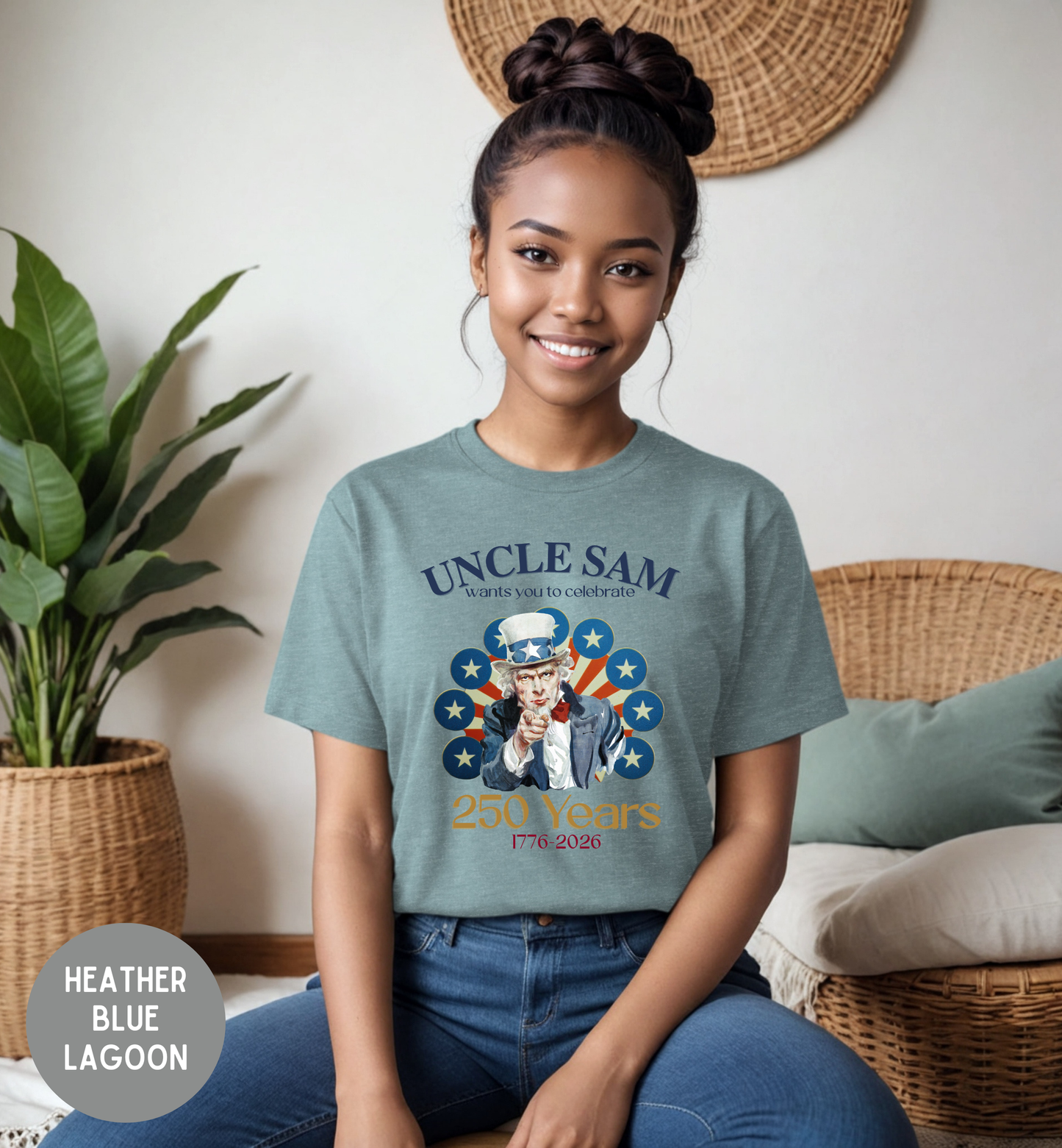 Uncle Sam 250 Years Shirt, 1776-2026 America Anniversary Tee, Patriotic T-Shirt, USA Freedom Celebration, Freedom party shirt,