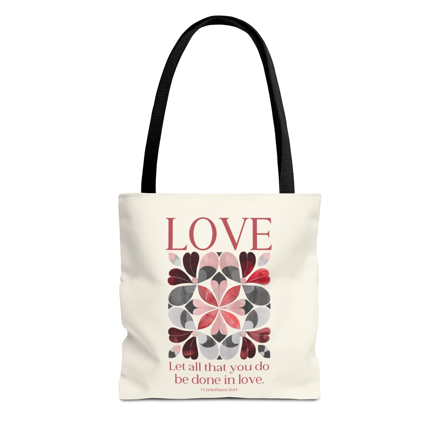 Christian tote bag, Faith Hope Love, Bible bag, Bible verse gift, Faith tote, Christian Girl gift, Baptism gift, Chruch bag, Scripture gift.
