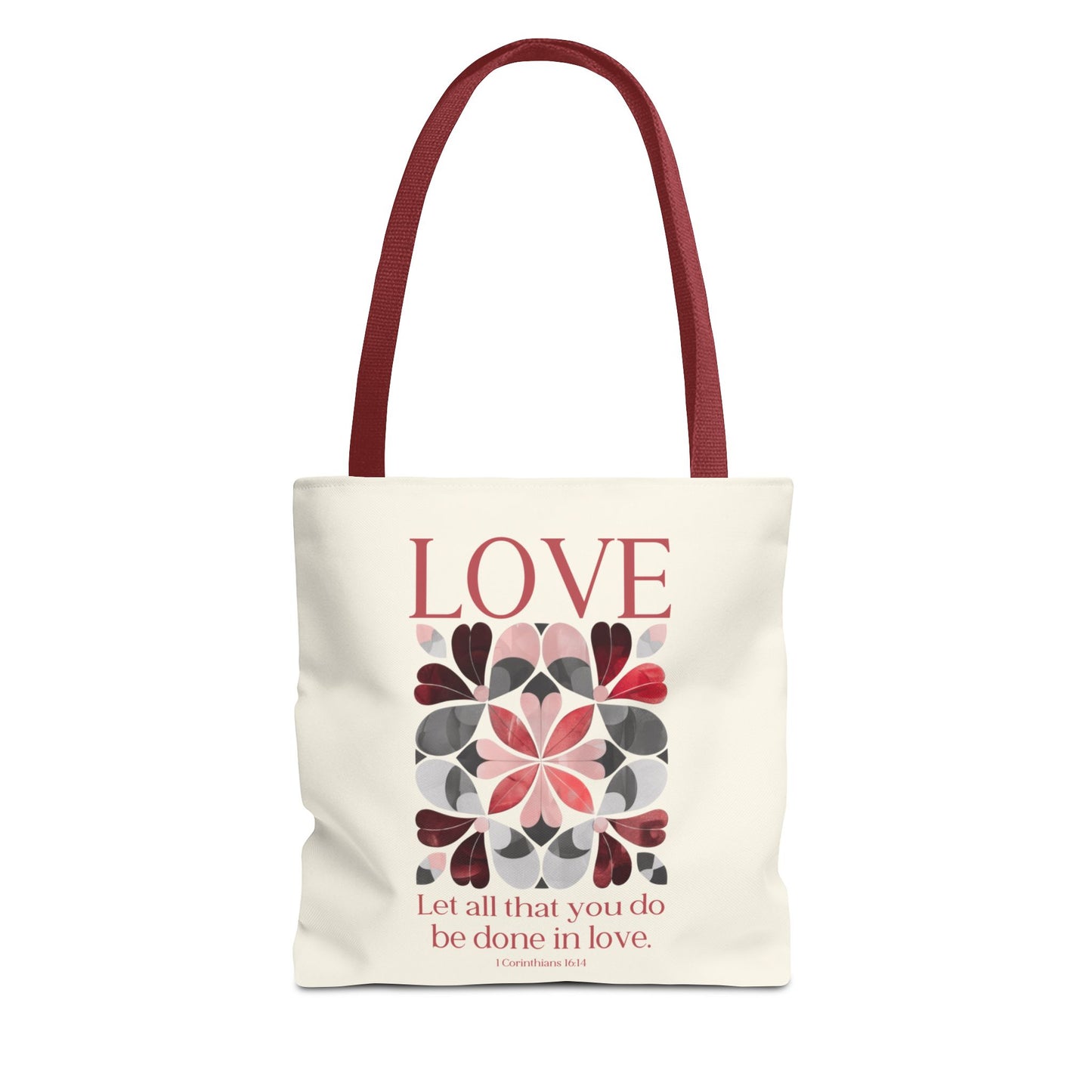 Christian tote bag, Faith Hope Love, Bible bag, Bible verse gift, Faith tote, Christian Girl gift, Baptism gift, Chruch bag, Scripture gift.
