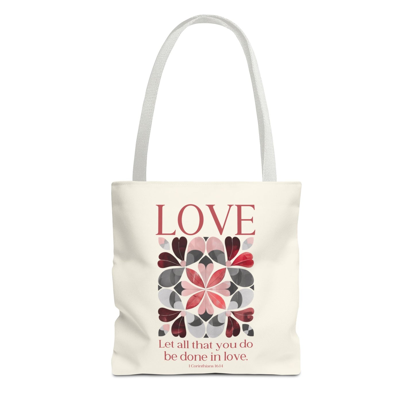 Christian tote bag, Faith Hope Love, Bible bag, Bible verse gift, Faith tote, Christian Girl gift, Baptism gift, Chruch bag, Scripture gift.